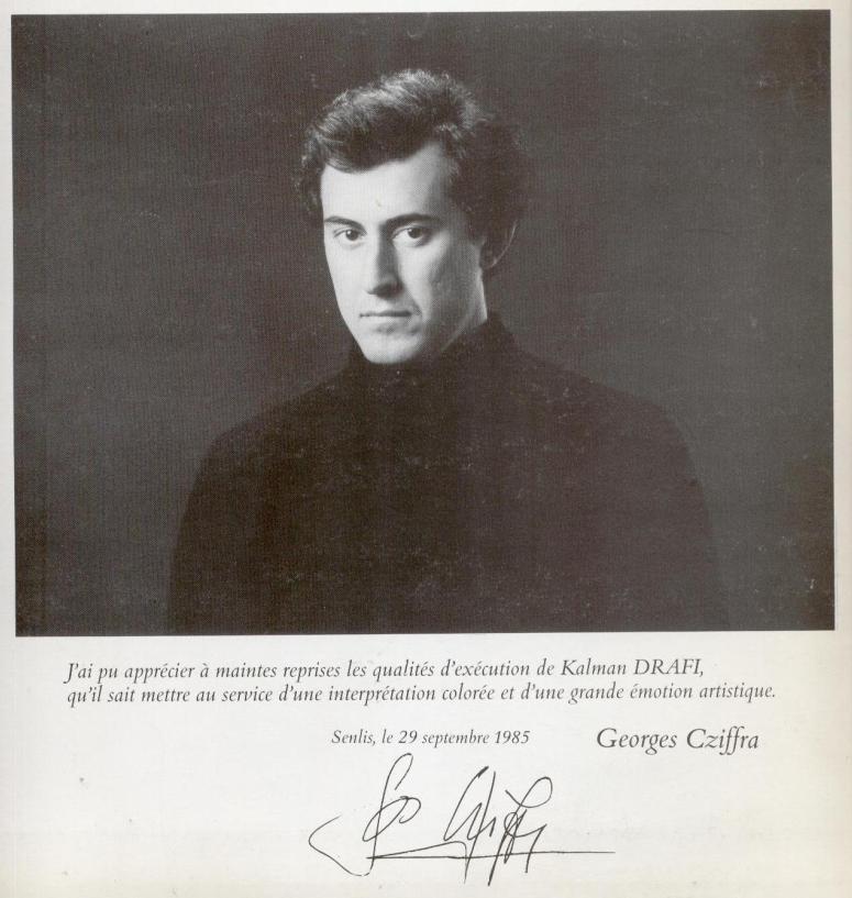 Cziffra György ajánlása Dráfi Liszt lemezéhez Cziffra György ajánlása Dráfi Liszt lemezéhez